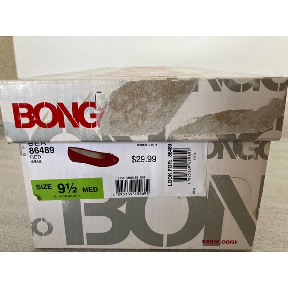 Bongo Womens Red Suede Flats Ballet Flat Shoes NIB 9.5M - Picture 7 of 9